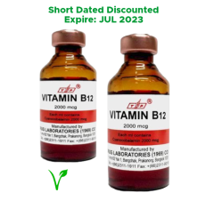 image 2000mcg vitamin b12 vial