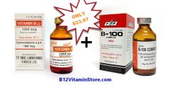 Image of Vitamin B12 1000mcg and B100 B-Complex 10ml vial injection Special offer by B12 Vitamin Store