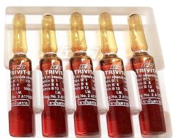 Vitamin B12 Complex Injection  Trivit-B,  5 Ampules 