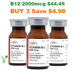 Vitamin B12 Injection 2000mcg 10ml Vial _ BUY 3