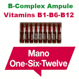 Vitamin B Complex injections B1 B6 B12 - 2ml ampules
