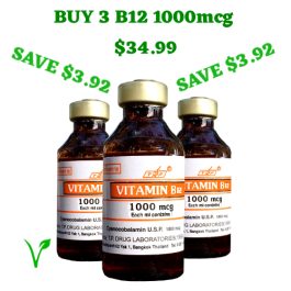Vitamin B12 Injection 1000mcg 10ml Vial _ BUY 3