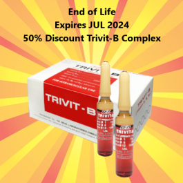 CLOSEOUT SUPER SALE Trivit B Vitamin B12 Complex injection end of life  