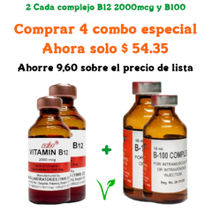 imagen Vitamina B12 2000 mcg y complejo B100