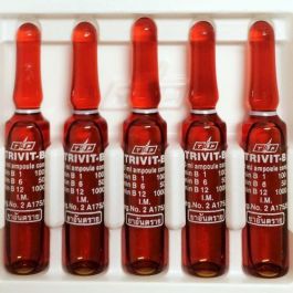 Vitamina B12 complejo inyectable Trivit B, 5 ampollas