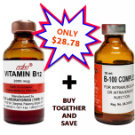 Image of Vitamin B12 2000mcg and B100 B-Complex 10ml vial injection bottles B12vitaminstore.com $ 28.78 special discount offer combination