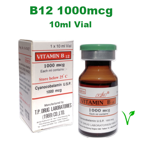 B12 vitamin Store Vitamin B12 1000mcg injection 10ml Vial for treating b deficiencies and general good health