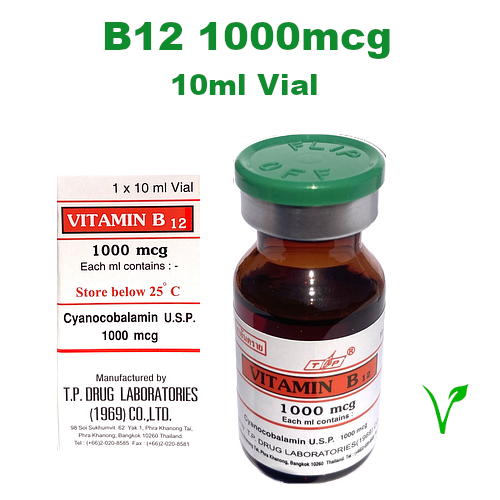 B12 vitamin Store Vitamin B12 1000mcg injection 10ml Vial for treating b deficiencies and general good health