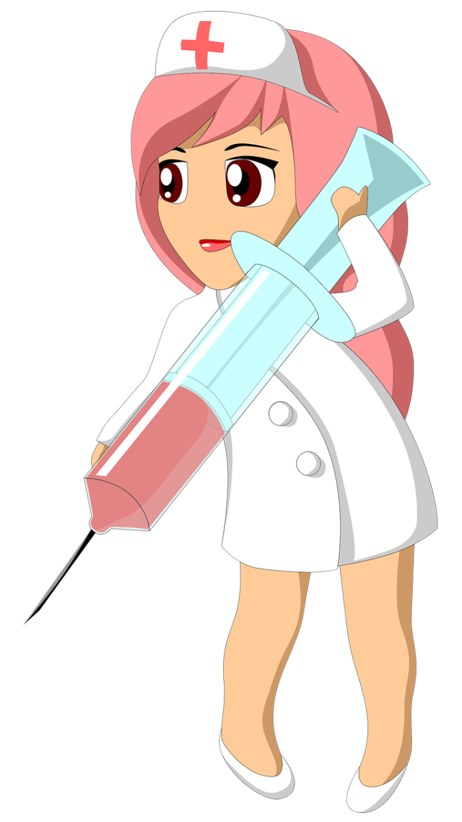 nurse cartoon injection nurse cartoon injection